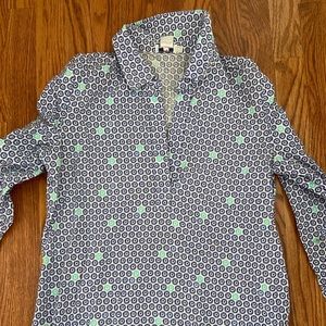 vineyard vines women’s swim cover up sMALL BLUE